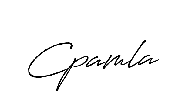 How to make Cpamla signature? Antro_Vectra_Bolder is a professional autograph style. Create handwritten signature for Cpamla name. Cpamla signature style 7 images and pictures png