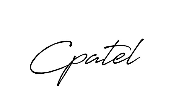 Also we have Cpatel name is the best signature style. Create professional handwritten signature collection using Antro_Vectra_Bolder autograph style. Cpatel signature style 7 images and pictures png