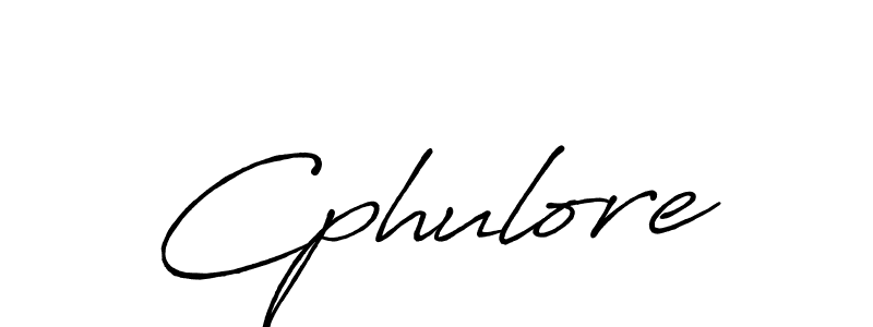 The best way (Antro_Vectra_Bolder) to make a short signature is to pick only two or three words in your name. The name Cphulore include a total of six letters. For converting this name. Cphulore signature style 7 images and pictures png