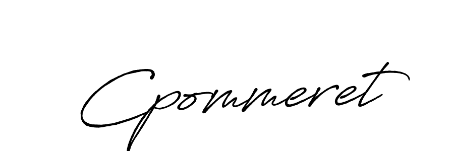 Also we have Cpommeret name is the best signature style. Create professional handwritten signature collection using Antro_Vectra_Bolder autograph style. Cpommeret signature style 7 images and pictures png