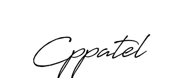 Use a signature maker to create a handwritten signature online. With this signature software, you can design (Antro_Vectra_Bolder) your own signature for name Cppatel. Cppatel signature style 7 images and pictures png
