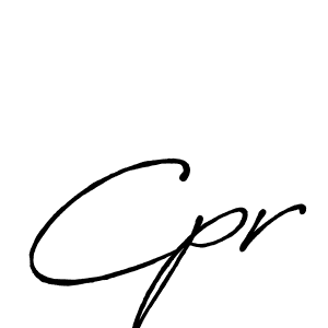 Design your own signature with our free online signature maker. With this signature software, you can create a handwritten (Antro_Vectra_Bolder) signature for name Cpr. Cpr signature style 7 images and pictures png