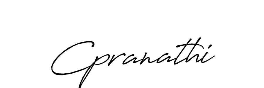 Design your own signature with our free online signature maker. With this signature software, you can create a handwritten (Antro_Vectra_Bolder) signature for name Cpranathi. Cpranathi signature style 7 images and pictures png