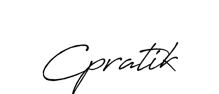 It looks lik you need a new signature style for name Cpratik. Design unique handwritten (Antro_Vectra_Bolder) signature with our free signature maker in just a few clicks. Cpratik signature style 7 images and pictures png