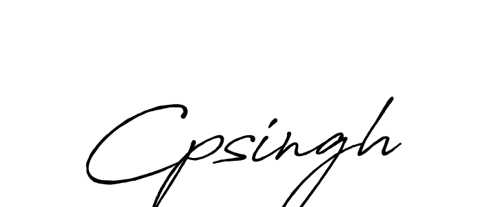 Make a beautiful signature design for name Cpsingh. With this signature (Antro_Vectra_Bolder) style, you can create a handwritten signature for free. Cpsingh signature style 7 images and pictures png