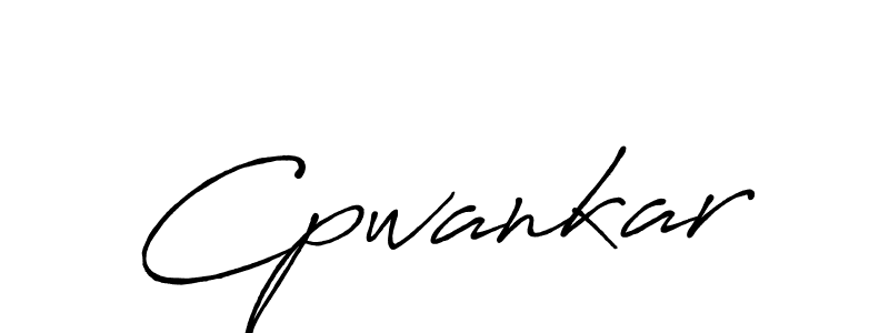 The best way (Antro_Vectra_Bolder) to make a short signature is to pick only two or three words in your name. The name Cpwankar include a total of six letters. For converting this name. Cpwankar signature style 7 images and pictures png