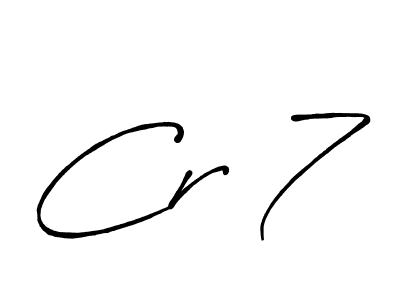 It looks lik you need a new signature style for name Cr 7. Design unique handwritten (Antro_Vectra_Bolder) signature with our free signature maker in just a few clicks. Cr 7 signature style 7 images and pictures png