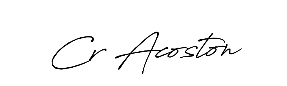 Use a signature maker to create a handwritten signature online. With this signature software, you can design (Antro_Vectra_Bolder) your own signature for name Cr Acoston. Cr Acoston signature style 7 images and pictures png