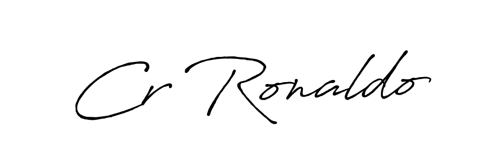 Also we have Cr Ronaldo name is the best signature style. Create professional handwritten signature collection using Antro_Vectra_Bolder autograph style. Cr Ronaldo signature style 7 images and pictures png