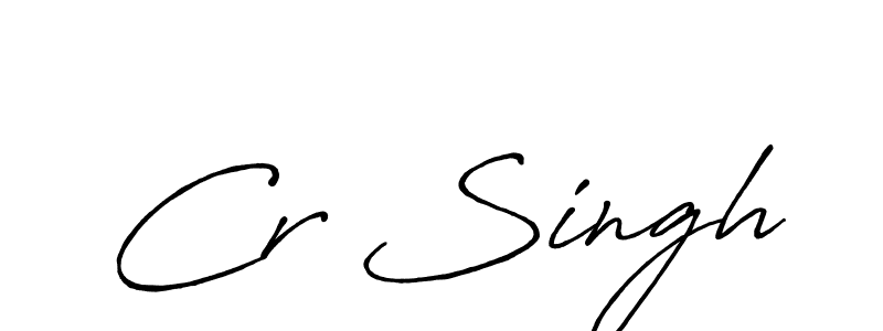 It looks lik you need a new signature style for name Cr Singh. Design unique handwritten (Antro_Vectra_Bolder) signature with our free signature maker in just a few clicks. Cr Singh signature style 7 images and pictures png