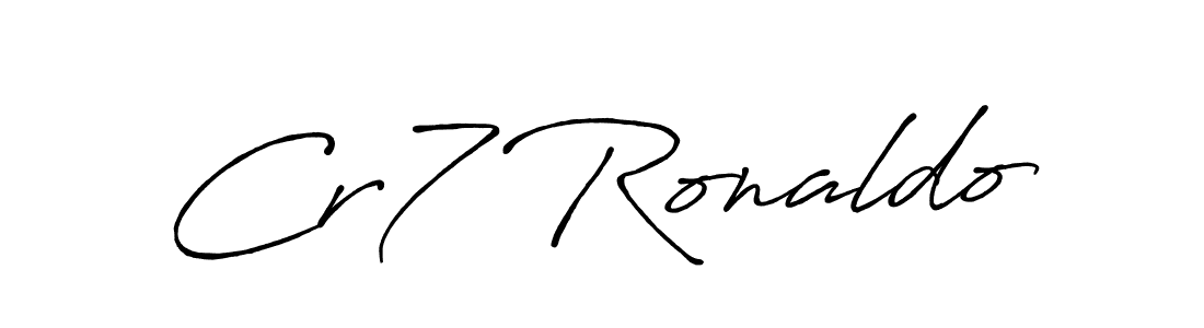 Create a beautiful signature design for name Cr7 Ronaldo. With this signature (Antro_Vectra_Bolder) fonts, you can make a handwritten signature for free. Cr7 Ronaldo signature style 7 images and pictures png