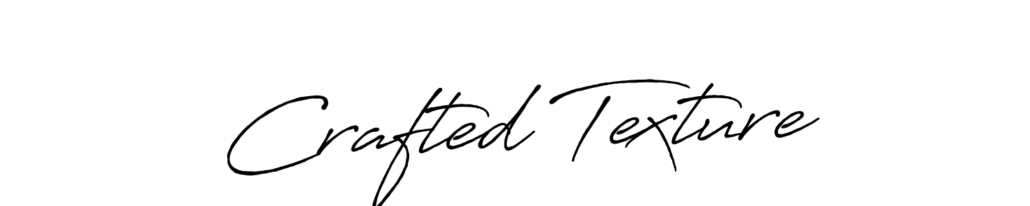 Design your own signature with our free online signature maker. With this signature software, you can create a handwritten (Antro_Vectra_Bolder) signature for name Crafted Texture. Crafted Texture signature style 7 images and pictures png