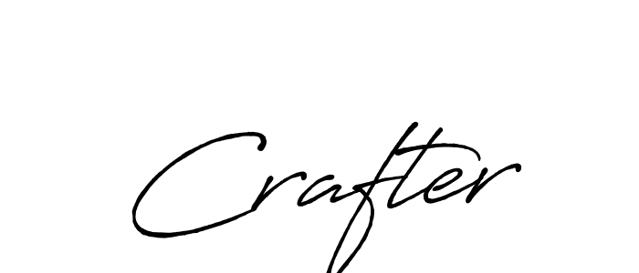How to make Crafter name signature. Use Antro_Vectra_Bolder style for creating short signs online. This is the latest handwritten sign. Crafter signature style 7 images and pictures png