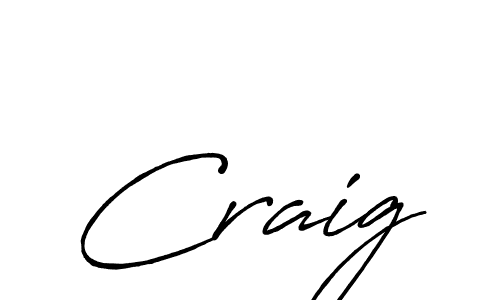 Also we have Craig name is the best signature style. Create professional handwritten signature collection using Antro_Vectra_Bolder autograph style. Craig signature style 7 images and pictures png