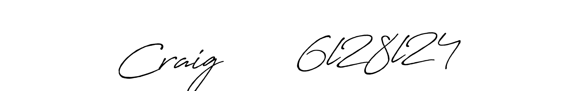 The best way (Antro_Vectra_Bolder) to make a short signature is to pick only two or three words in your name. The name Craig       6l28l24 include a total of six letters. For converting this name. Craig       6l28l24 signature style 7 images and pictures png