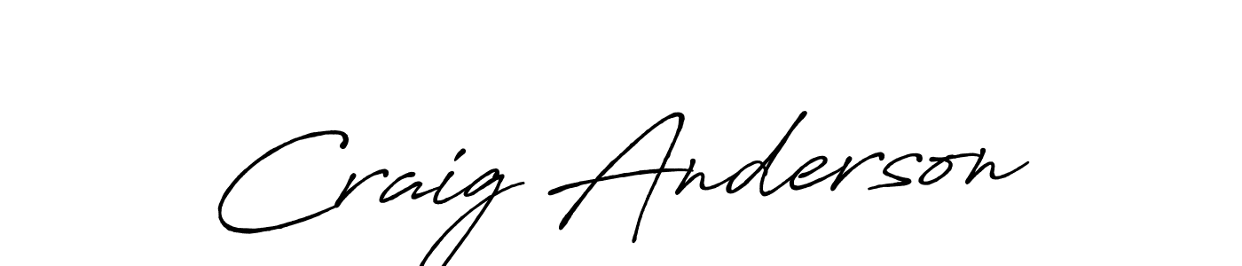 Craig Anderson stylish signature style. Best Handwritten Sign (Antro_Vectra_Bolder) for my name. Handwritten Signature Collection Ideas for my name Craig Anderson. Craig Anderson signature style 7 images and pictures png