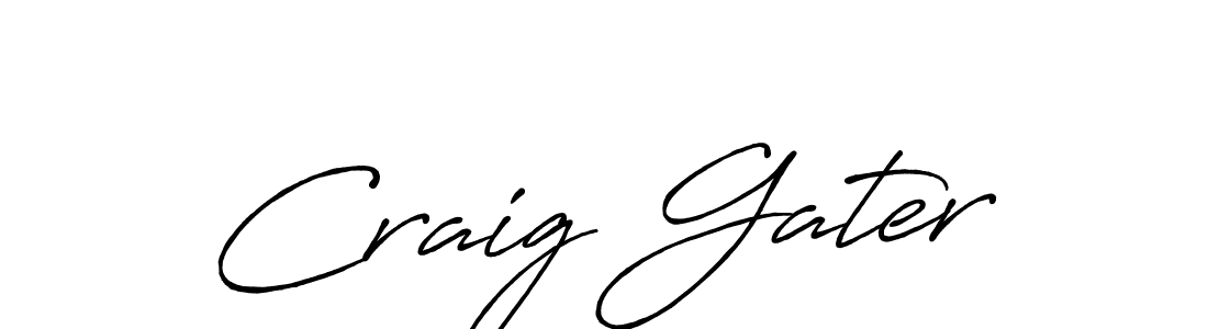 How to make Craig Gater name signature. Use Antro_Vectra_Bolder style for creating short signs online. This is the latest handwritten sign. Craig Gater signature style 7 images and pictures png