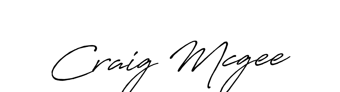 How to make Craig Mcgee name signature. Use Antro_Vectra_Bolder style for creating short signs online. This is the latest handwritten sign. Craig Mcgee signature style 7 images and pictures png