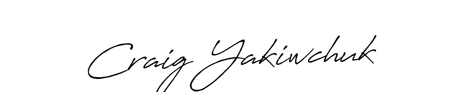 Craig Yakiwchuk stylish signature style. Best Handwritten Sign (Antro_Vectra_Bolder) for my name. Handwritten Signature Collection Ideas for my name Craig Yakiwchuk. Craig Yakiwchuk signature style 7 images and pictures png
