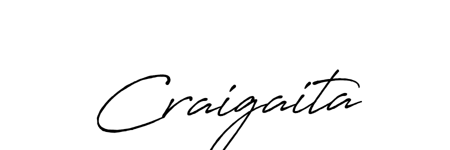 Make a beautiful signature design for name Craigaita. Use this online signature maker to create a handwritten signature for free. Craigaita signature style 7 images and pictures png