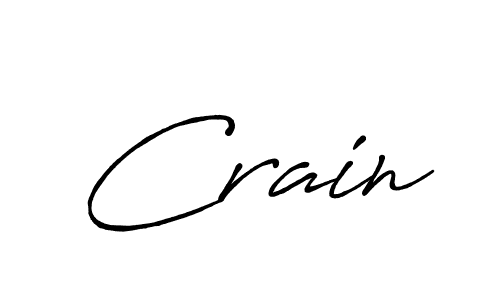 Make a beautiful signature design for name Crain. With this signature (Antro_Vectra_Bolder) style, you can create a handwritten signature for free. Crain signature style 7 images and pictures png