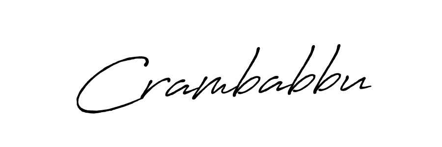 Also we have Crambabbu name is the best signature style. Create professional handwritten signature collection using Antro_Vectra_Bolder autograph style. Crambabbu signature style 7 images and pictures png