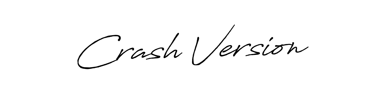 How to Draw Crash Version signature style? Antro_Vectra_Bolder is a latest design signature styles for name Crash Version. Crash Version signature style 7 images and pictures png