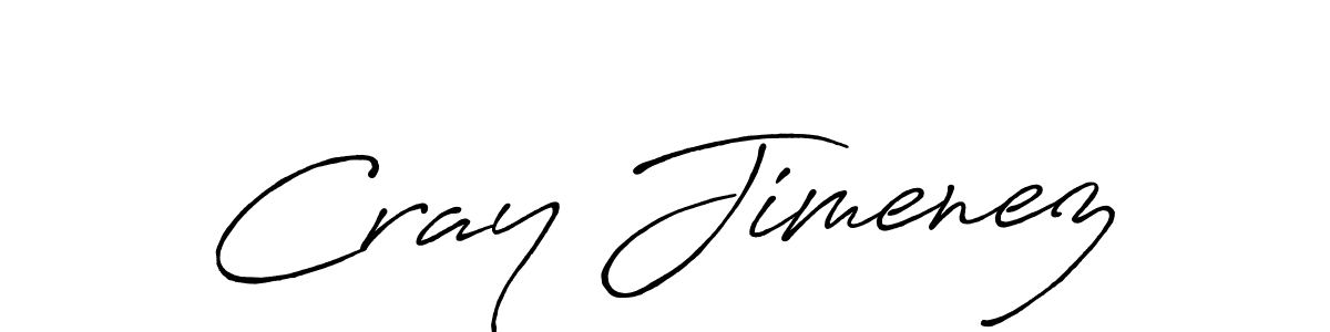 Make a beautiful signature design for name Cray Jimenez. With this signature (Antro_Vectra_Bolder) style, you can create a handwritten signature for free. Cray Jimenez signature style 7 images and pictures png