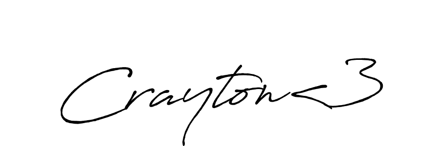 Similarly Antro_Vectra_Bolder is the best handwritten signature design. Signature creator online .You can use it as an online autograph creator for name Crayton<3. Crayton<3 signature style 7 images and pictures png