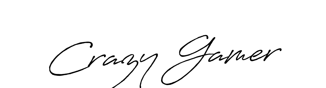 Use a signature maker to create a handwritten signature online. With this signature software, you can design (Antro_Vectra_Bolder) your own signature for name Crazy Gamer. Crazy Gamer signature style 7 images and pictures png