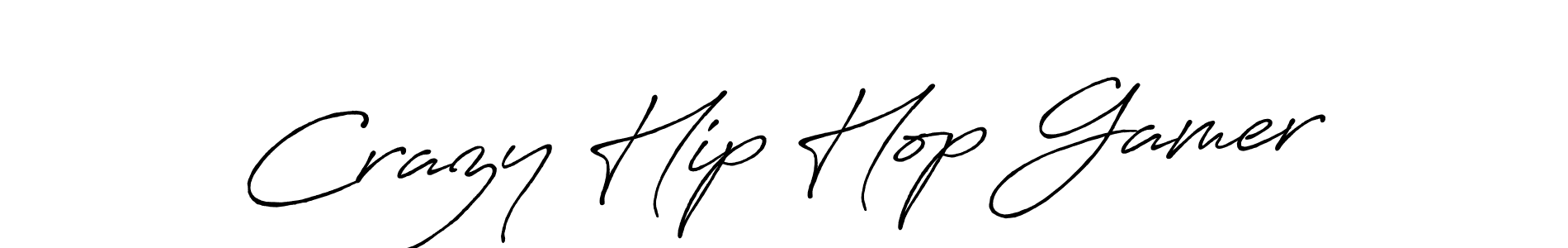 Make a beautiful signature design for name Crazy Hip Hop Gamer. With this signature (Antro_Vectra_Bolder) style, you can create a handwritten signature for free. Crazy Hip Hop Gamer signature style 7 images and pictures png