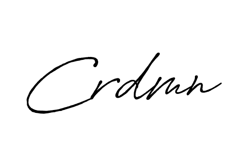 How to make Crdmn name signature. Use Antro_Vectra_Bolder style for creating short signs online. This is the latest handwritten sign. Crdmn signature style 7 images and pictures png