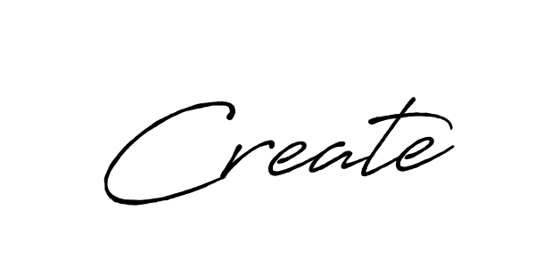 Create a beautiful signature design for name Create. With this signature (Antro_Vectra_Bolder) fonts, you can make a handwritten signature for free. Create signature style 7 images and pictures png