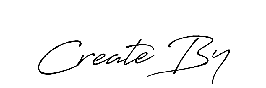 You should practise on your own different ways (Antro_Vectra_Bolder) to write your name (Create By) in signature. don't let someone else do it for you. Create By signature style 7 images and pictures png