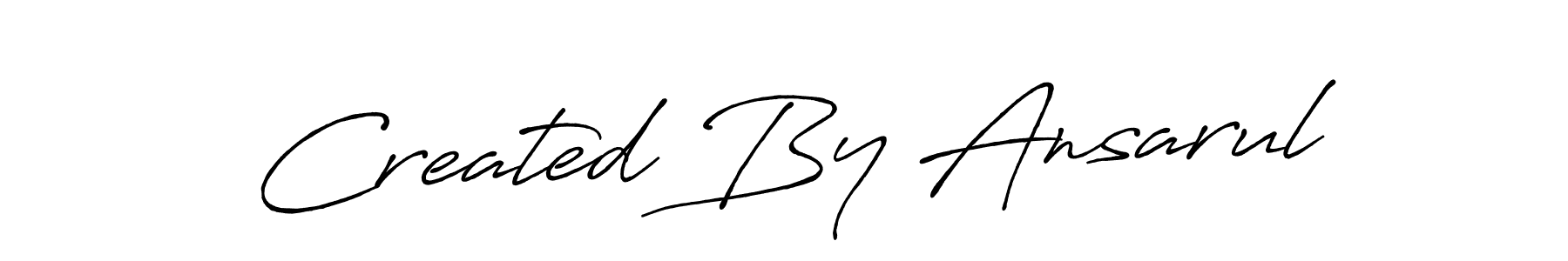Make a beautiful signature design for name Created By Ansarul. Use this online signature maker to create a handwritten signature for free. Created By Ansarul signature style 7 images and pictures png