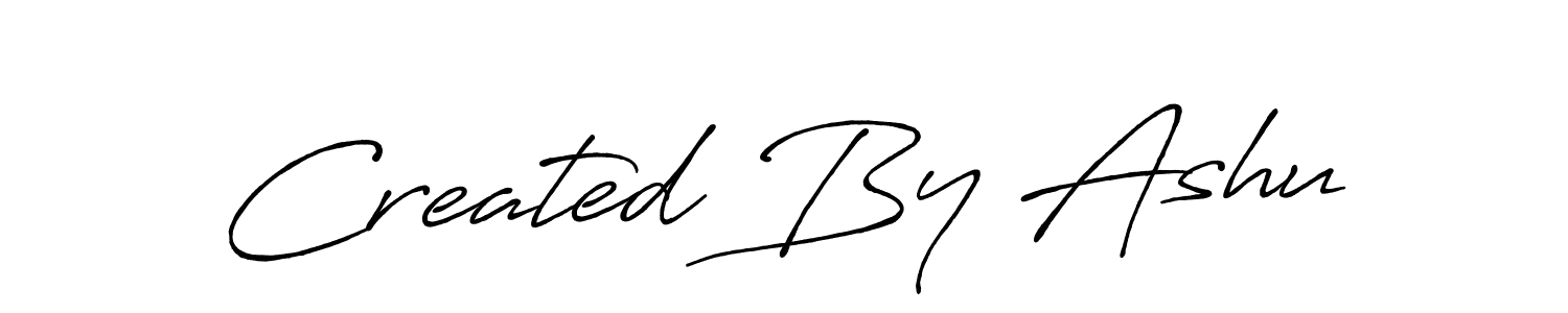 Create a beautiful signature design for name Created By Ashu. With this signature (Antro_Vectra_Bolder) fonts, you can make a handwritten signature for free. Created By Ashu signature style 7 images and pictures png