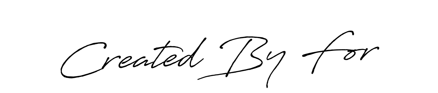 The best way (Antro_Vectra_Bolder) to make a short signature is to pick only two or three words in your name. The name Created By For include a total of six letters. For converting this name. Created By For signature style 7 images and pictures png