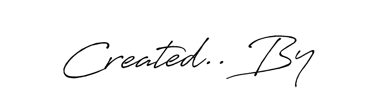 Also we have Created.. By name is the best signature style. Create professional handwritten signature collection using Antro_Vectra_Bolder autograph style. Created.. By signature style 7 images and pictures png