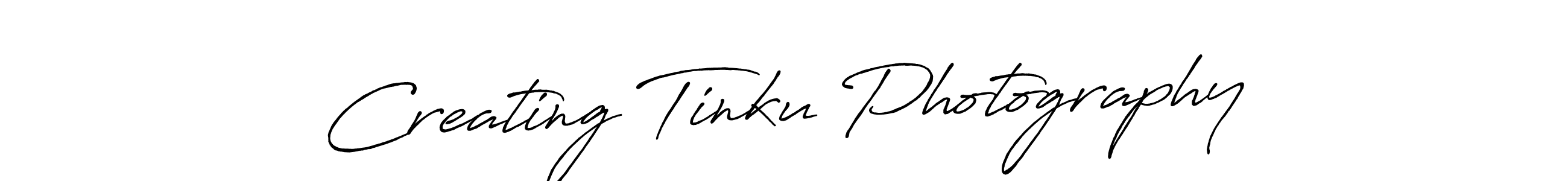 Use a signature maker to create a handwritten signature online. With this signature software, you can design (Antro_Vectra_Bolder) your own signature for name Creating Tinku Photography. Creating Tinku Photography signature style 7 images and pictures png