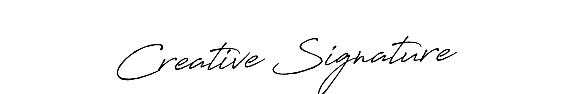 How to make Creative Signature signature? Antro_Vectra_Bolder is a professional autograph style. Create handwritten signature for Creative Signature name. Creative Signature signature style 7 images and pictures png