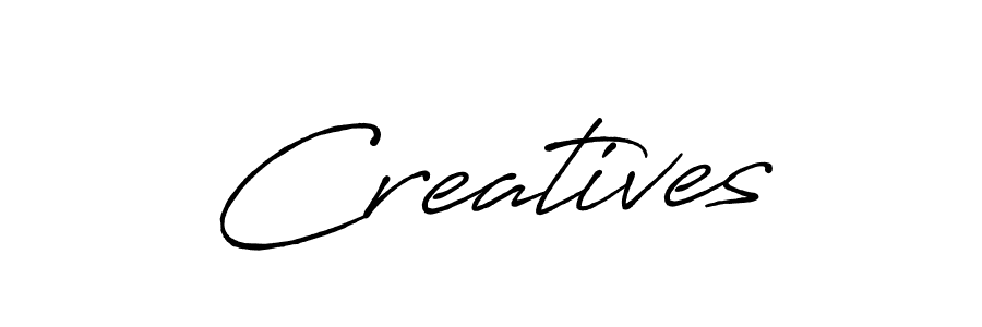 Similarly Antro_Vectra_Bolder is the best handwritten signature design. Signature creator online .You can use it as an online autograph creator for name Creatives. Creatives signature style 7 images and pictures png