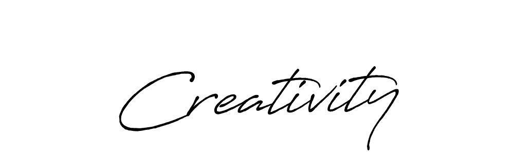 How to make Creativity name signature. Use Antro_Vectra_Bolder style for creating short signs online. This is the latest handwritten sign. Creativity signature style 7 images and pictures png