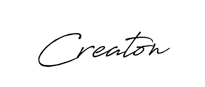 Make a beautiful signature design for name Creaton. Use this online signature maker to create a handwritten signature for free. Creaton signature style 7 images and pictures png