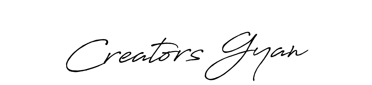 Also You can easily find your signature by using the search form. We will create Creators Gyan name handwritten signature images for you free of cost using Antro_Vectra_Bolder sign style. Creators Gyan signature style 7 images and pictures png