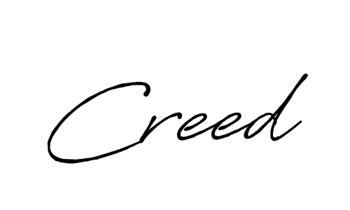 How to make Creed signature? Antro_Vectra_Bolder is a professional autograph style. Create handwritten signature for Creed name. Creed signature style 7 images and pictures png