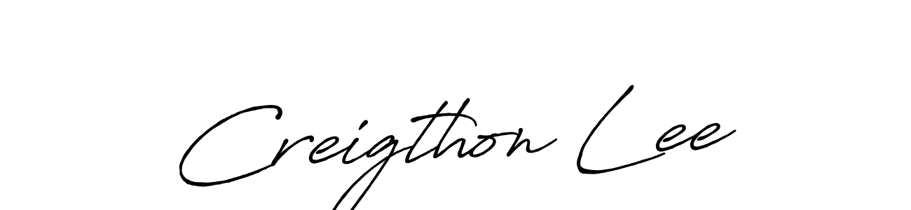 You should practise on your own different ways (Antro_Vectra_Bolder) to write your name (Creigthon Lee) in signature. don't let someone else do it for you. Creigthon Lee signature style 7 images and pictures png