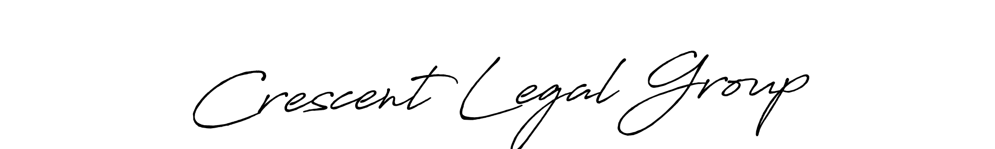 How to make Crescent Legal Group signature? Antro_Vectra_Bolder is a professional autograph style. Create handwritten signature for Crescent Legal Group name. Crescent Legal Group signature style 7 images and pictures png