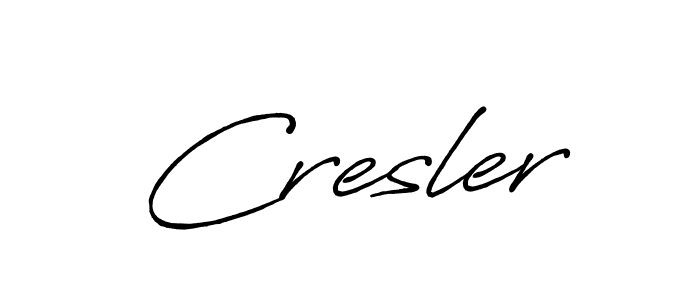 You should practise on your own different ways (Antro_Vectra_Bolder) to write your name (Cresler) in signature. don't let someone else do it for you. Cresler signature style 7 images and pictures png