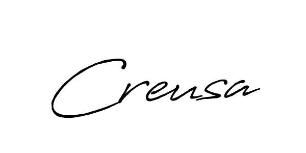 Creusa stylish signature style. Best Handwritten Sign (Antro_Vectra_Bolder) for my name. Handwritten Signature Collection Ideas for my name Creusa. Creusa signature style 7 images and pictures png
