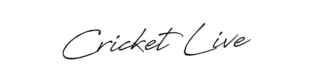 Cricket Live stylish signature style. Best Handwritten Sign (Antro_Vectra_Bolder) for my name. Handwritten Signature Collection Ideas for my name Cricket Live. Cricket Live signature style 7 images and pictures png